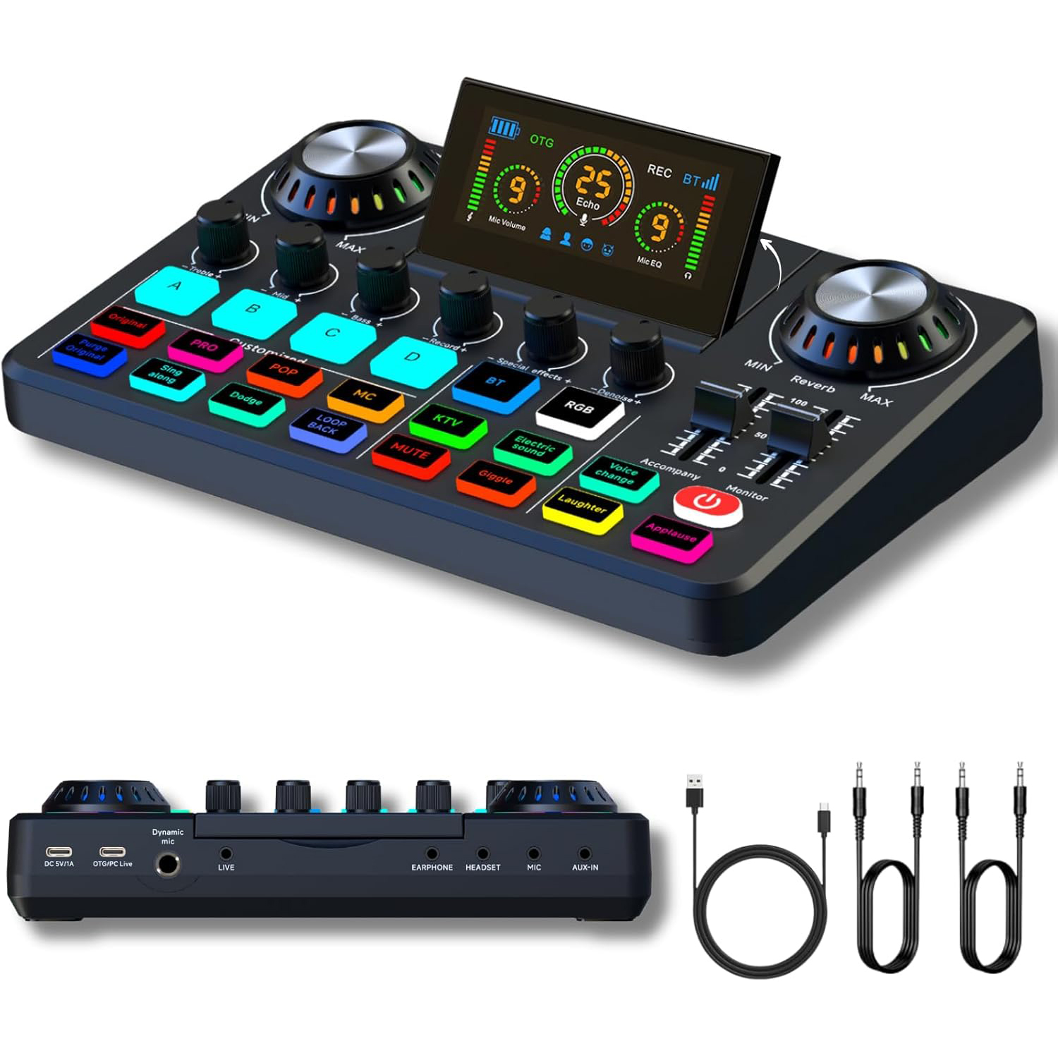 Audio Music Changer - Audio Mixer, Live Sound Card with