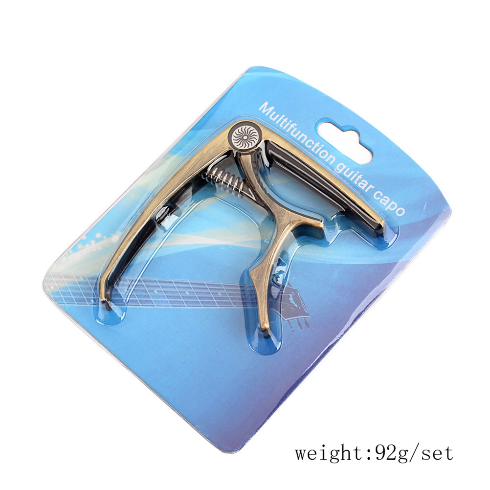 Guitar Capo Clip - Guitar Capo Clip-on Tuner Gun-Black Professional
