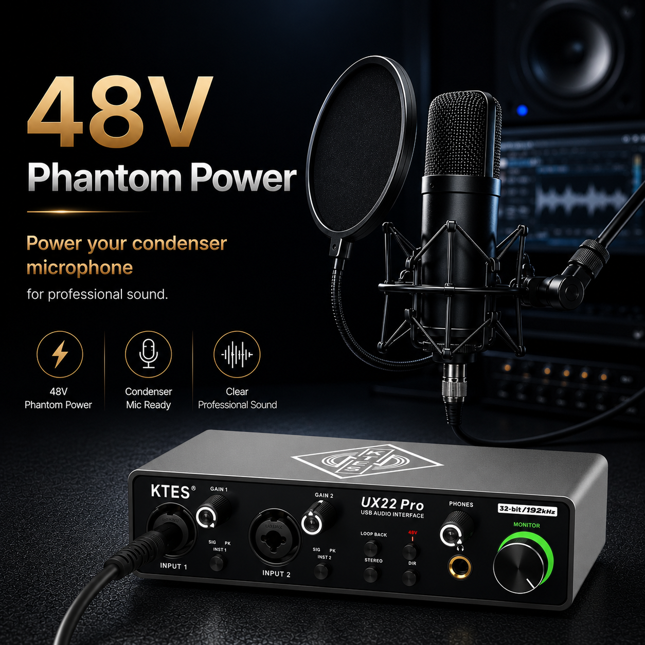 UX22 Pro Audio Interface 192kH - Audio Music Tiktok บทวิจารณ์และราคา
