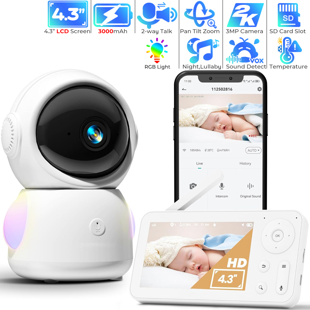 WiFi Baby Monitor with App Con - Audio Music Google บทวิจารณ์และราคา