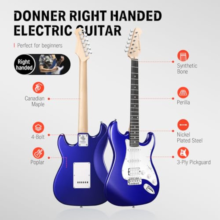 Electric Guitar Kit for Beginn - Guitar Capo Clip บทวิจารณ์และราคา