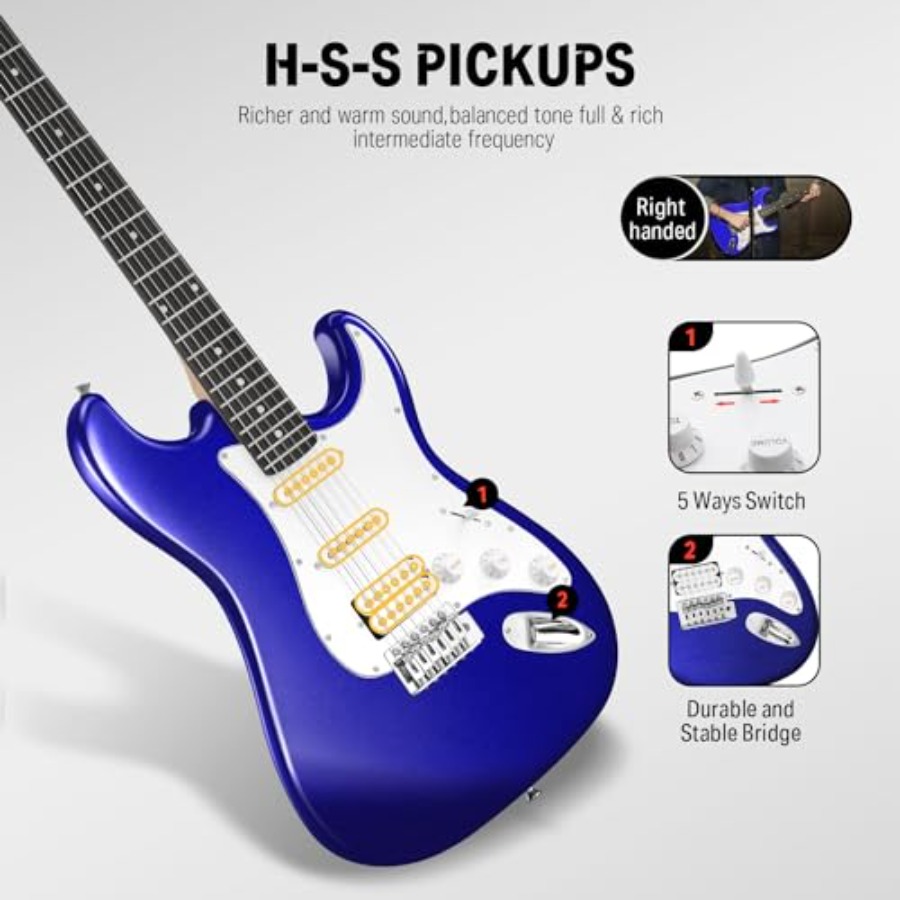 Electric Guitar Kit for Beginn - Guitar Capo Clip บทวิจารณ์และราคา