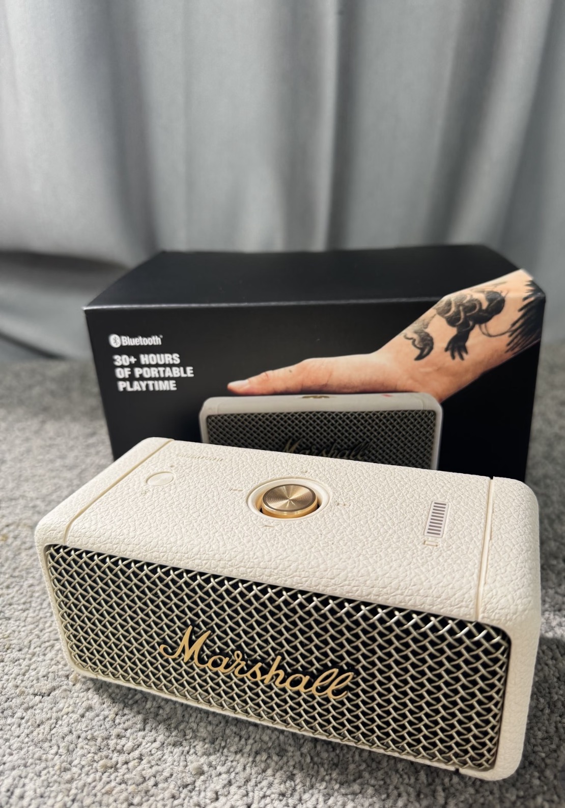 Marshall Emberton Portable Blu - Audio Music Google บทวิจารณ์และราคา