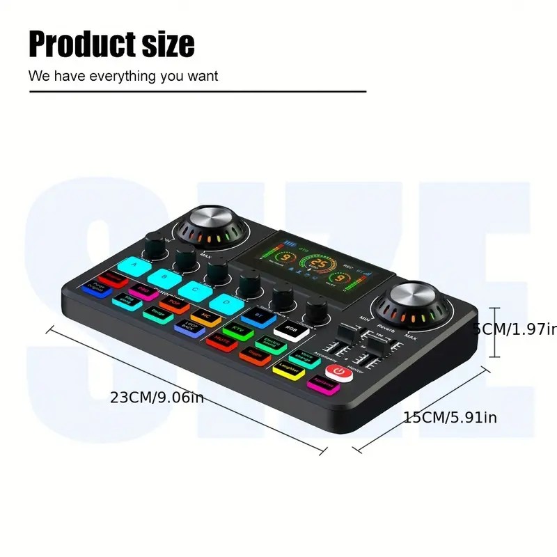 Audio Mixer, Live Sound Card w - Audio Music Changer บทวิจารณ์และราคา