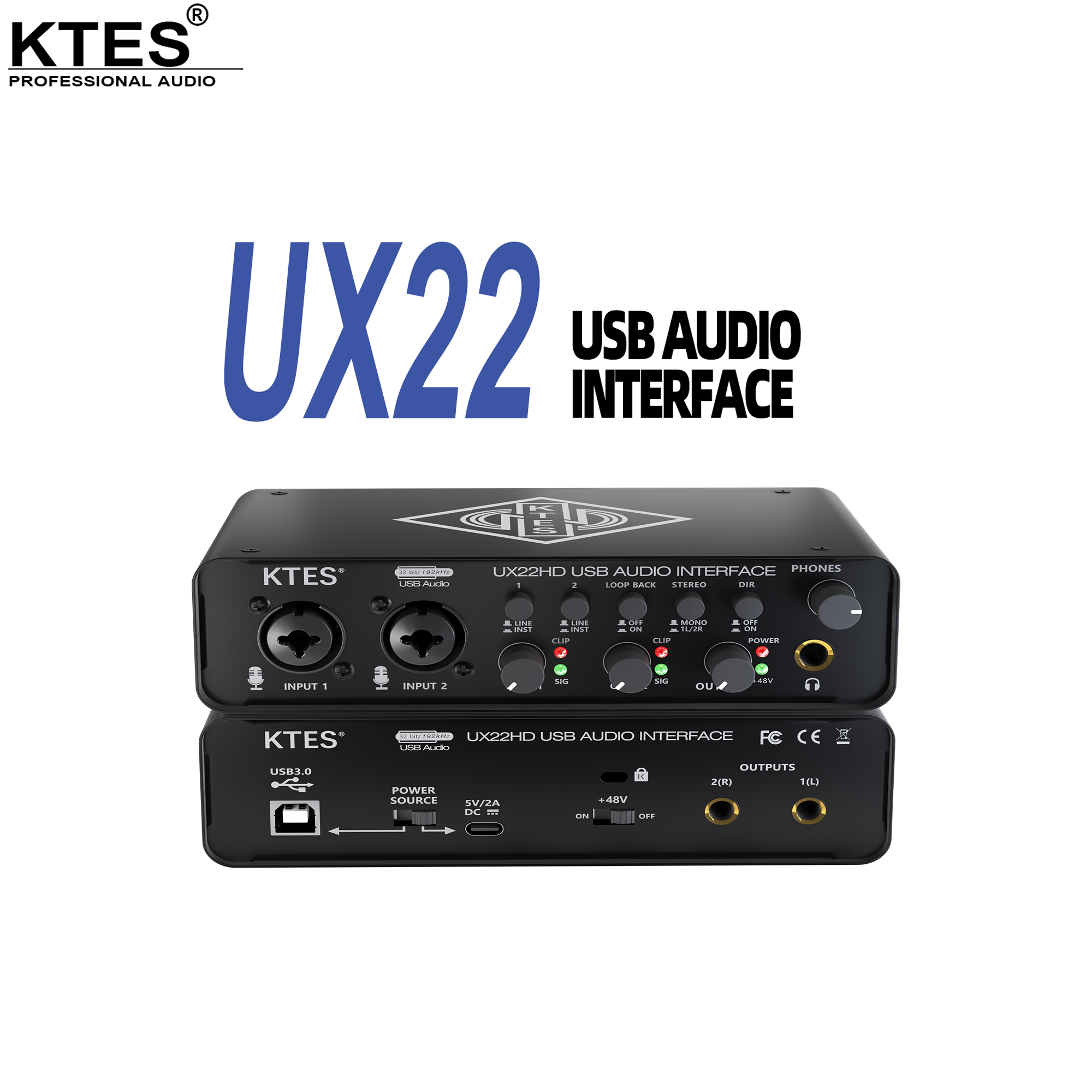 UX22 Audio Interface 192kHz 32 - Audio Music Youtube บทวิจารณ์และราคา