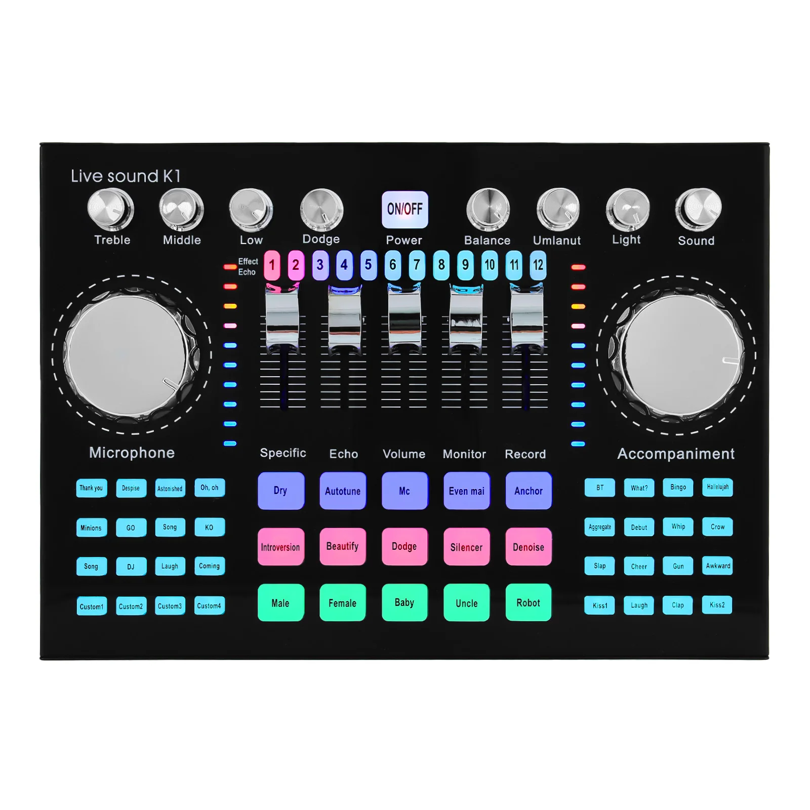 K1 Live Sound Card Voice Chang - Audio Music Changer บทวิจารณ์และราคา
