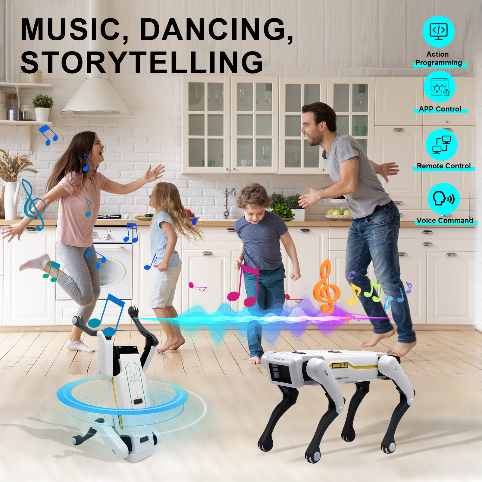 Intelligent AI RC Robot Dog Vo - Audio Music Maker บทวิจารณ์และราคา