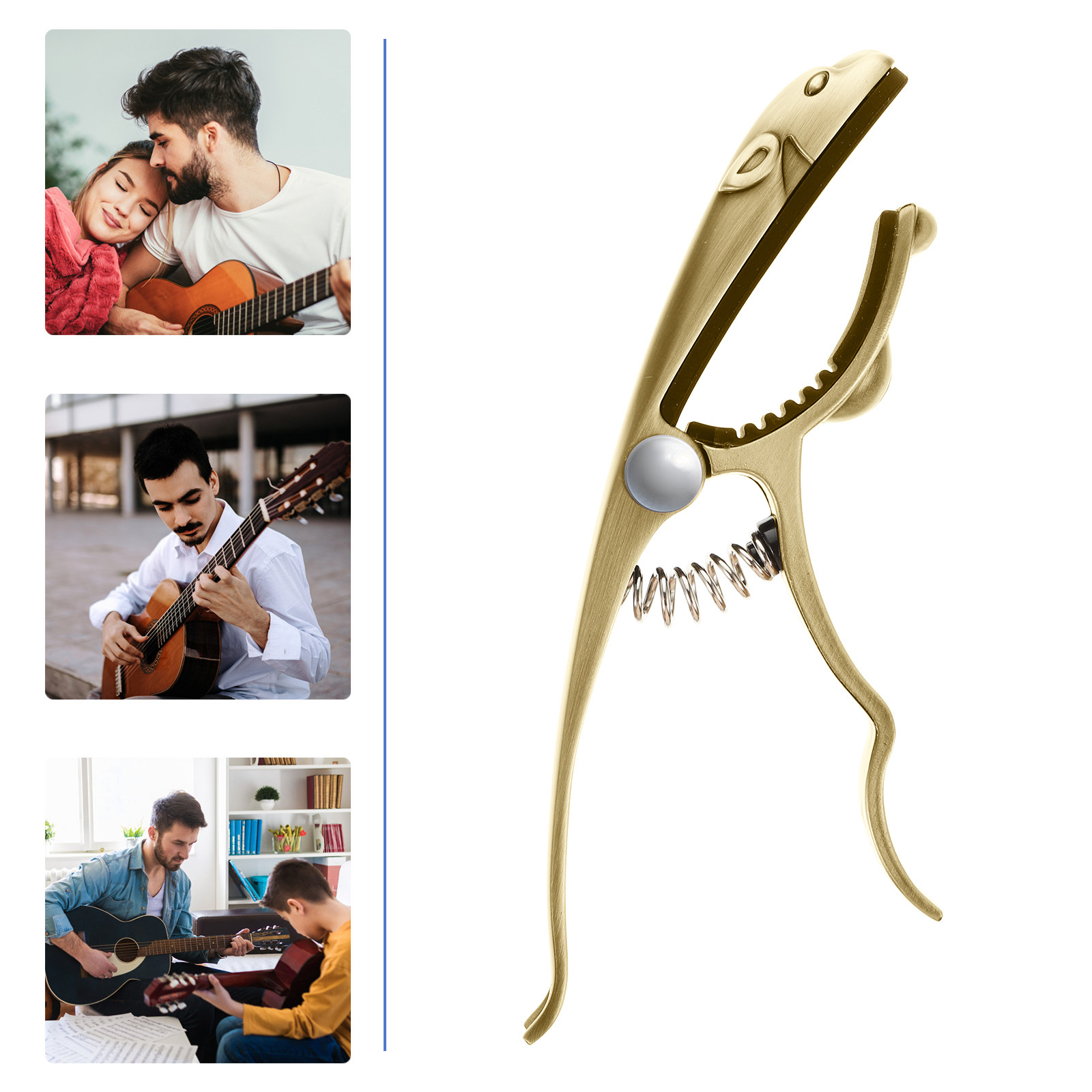 1Pcs Guitar Capo Zinc Alloy Me - Guitar Capo Clip บทวิจารณ์และราคา