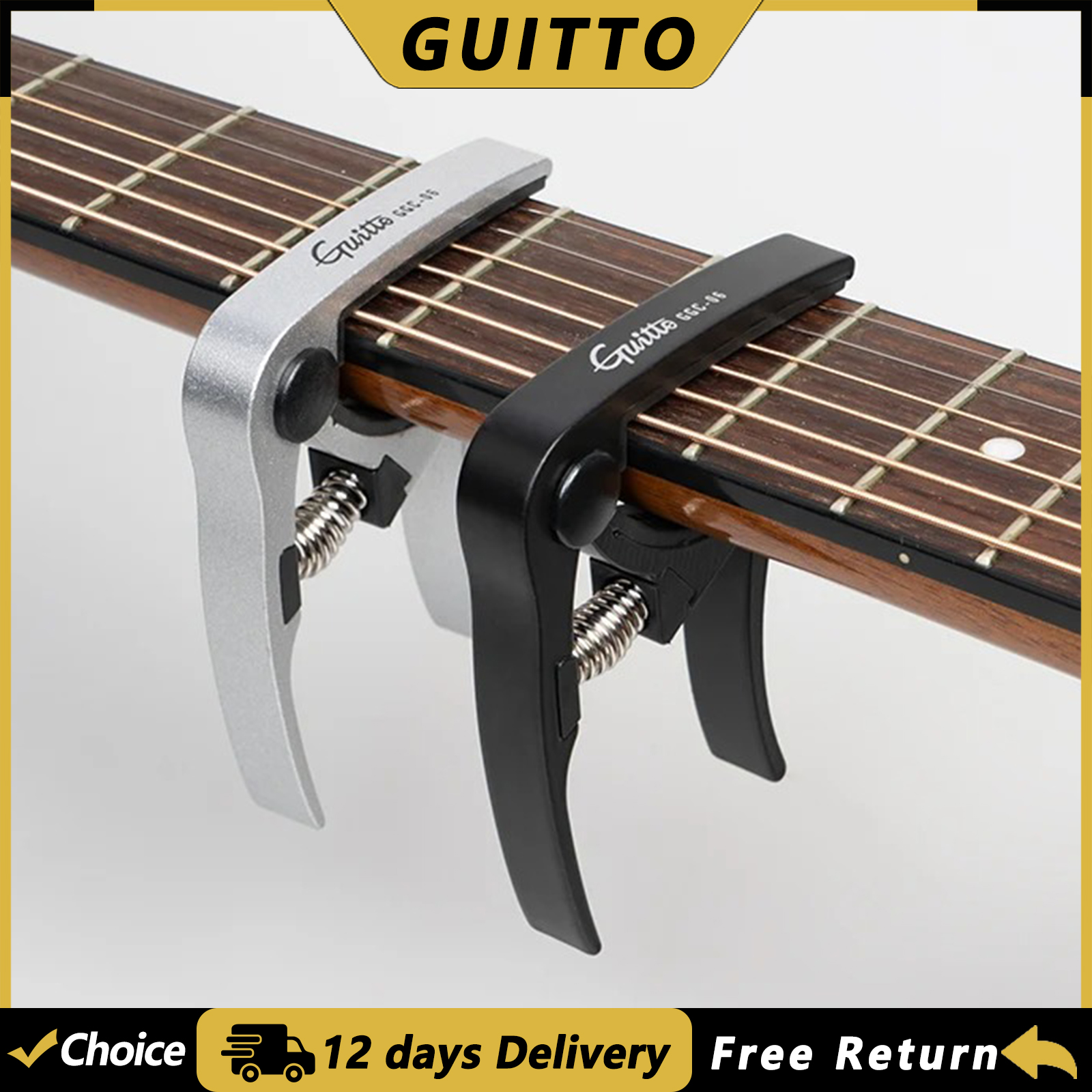 GUITTO GGC-06 Aluminum Alloy G - Guitar Capo Clip บทวิจารณ์และราคา