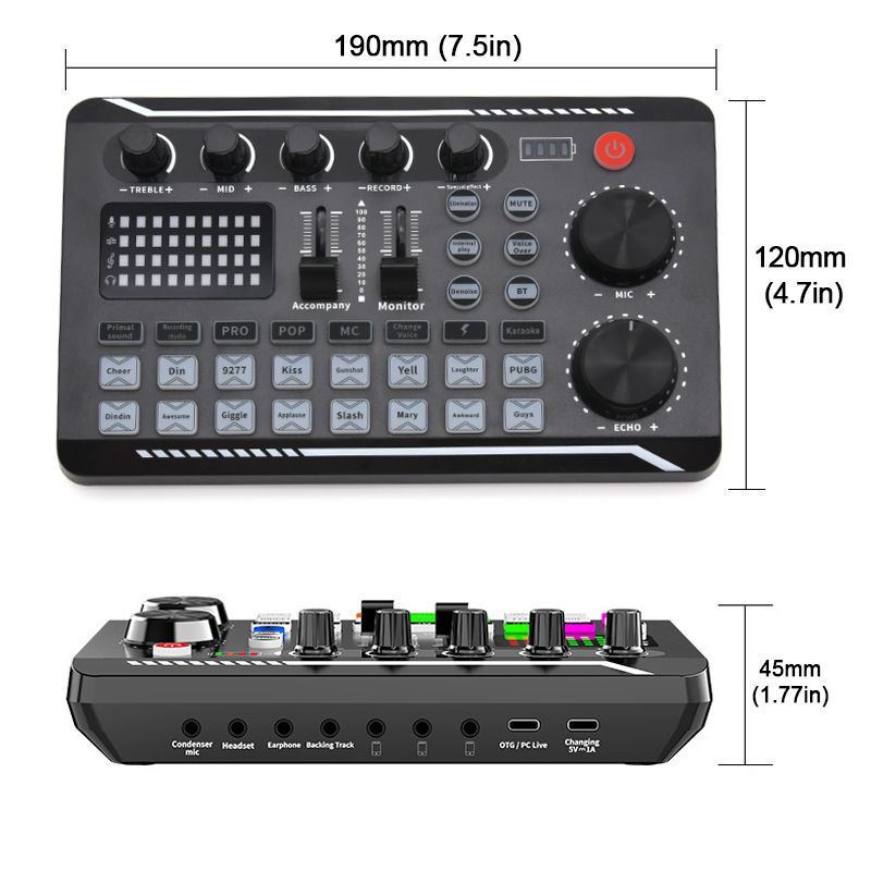 Live Sound Card Audio Mixer Wi - Audio Music Maker บทวิจารณ์และราคา