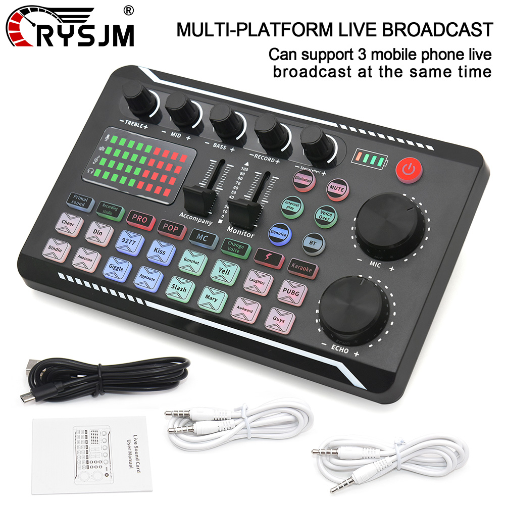 F998 Live Sound Card With DJ M - Audio Music Maker บทวิจารณ์และราคา